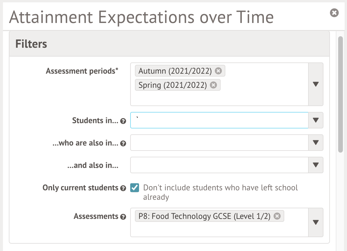 Our built-in summative assessment analysis options for Secondaries ...