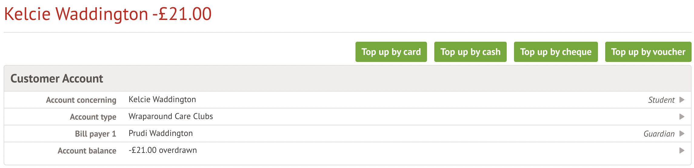 Making and managing payments for Wraparound Care using vouchers Arbor Help Centre