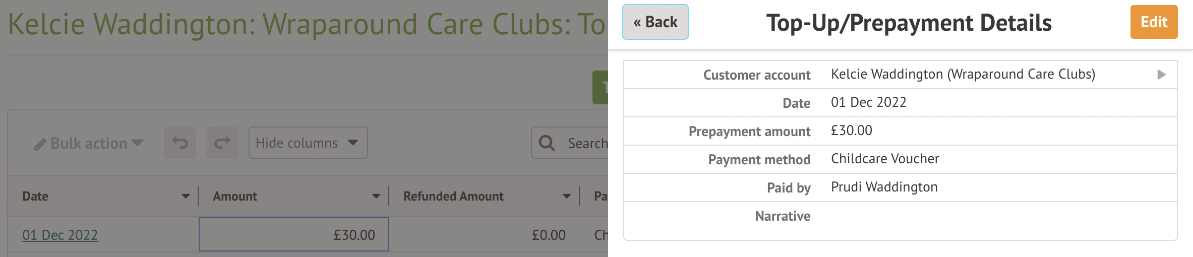 Making and managing payments for Wraparound Care using vouchers Arbor Help Centre