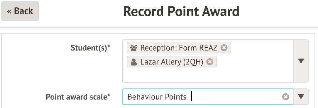 Awarding Behaviour Points – Arbor Help Centre